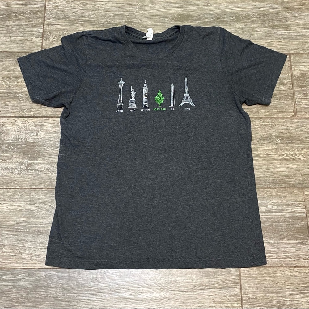 Large Gray Custom Portland Tee